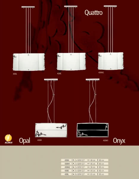 Oświetlenie Onyx, Opal, Quattro