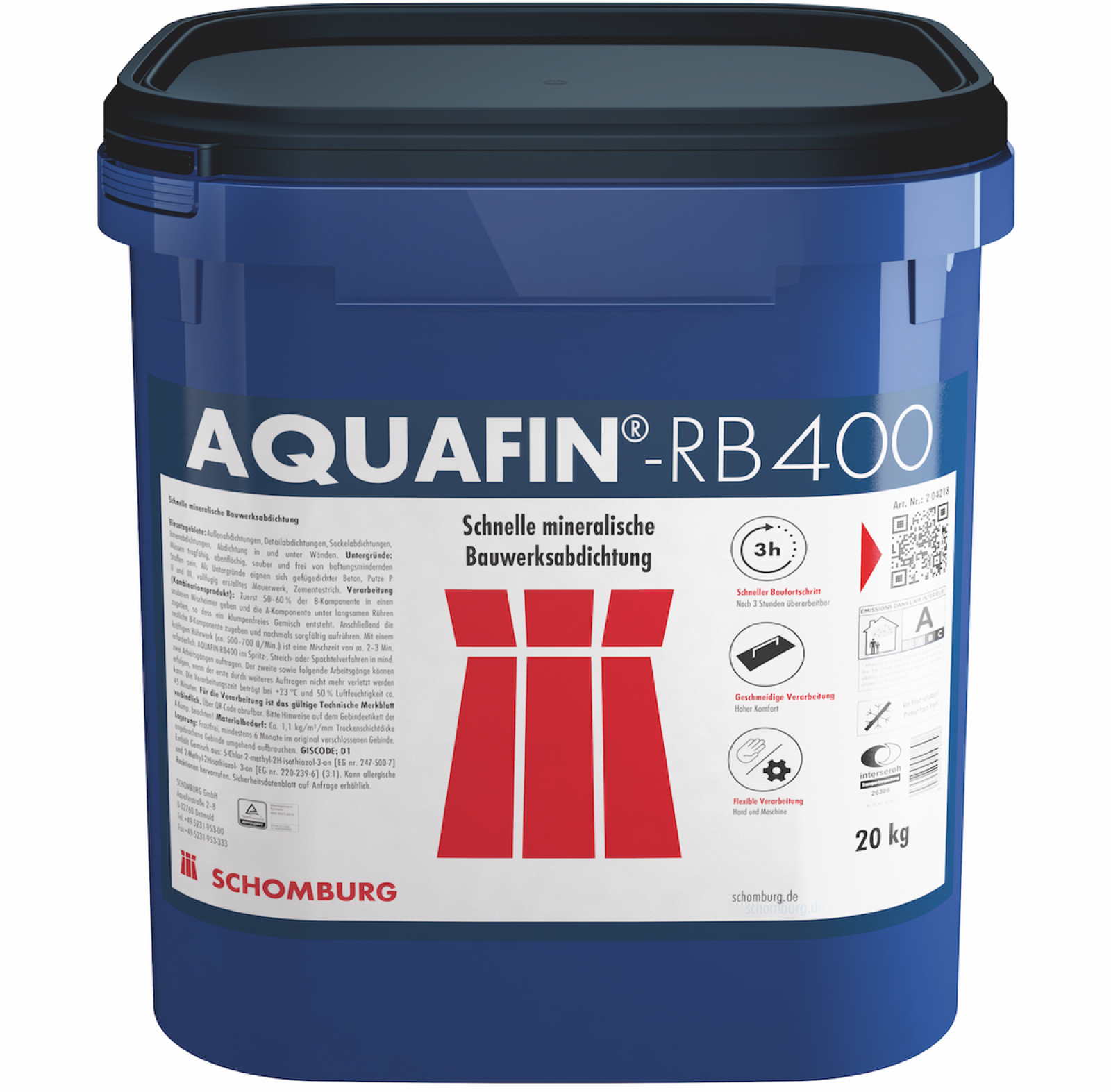 Szybkowiążąca hybrydowa zaprawa uszczelniająca AQUAFIN®-RB400. fot. SCHOMBURG